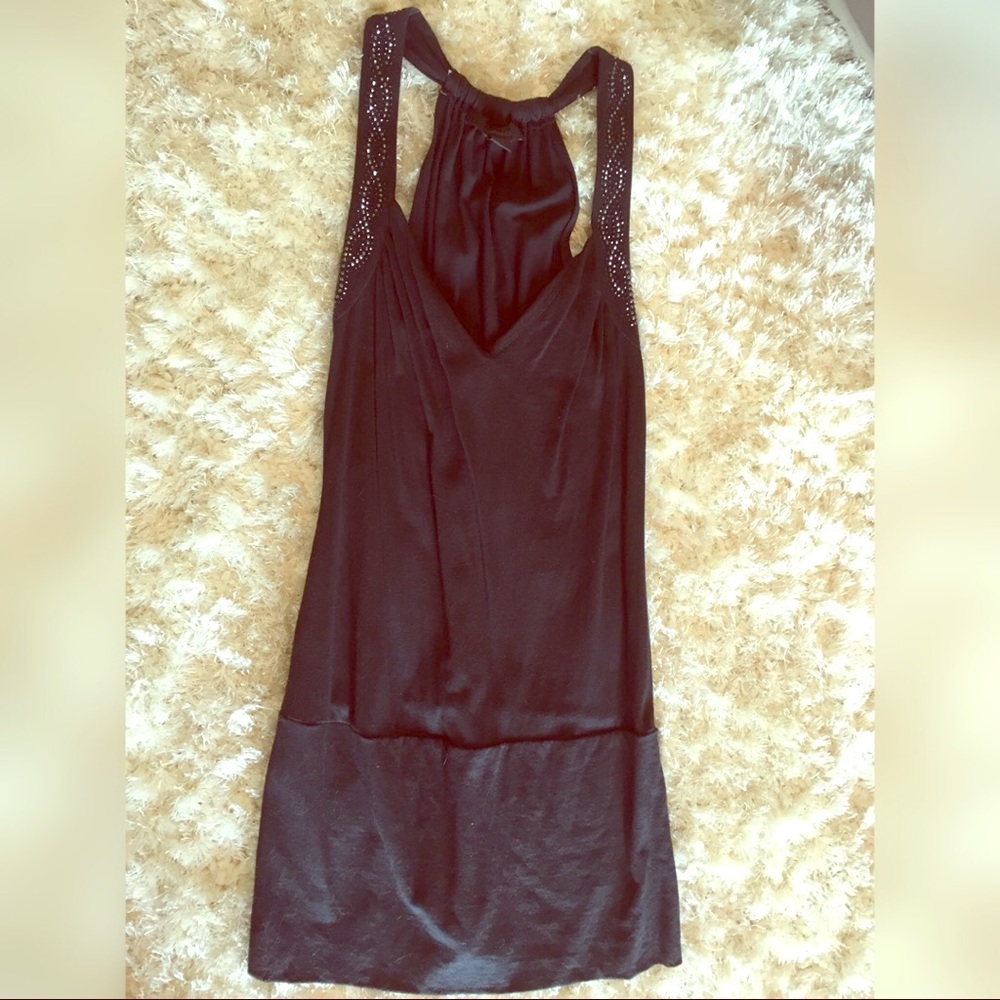 Express Long Glam Racerback V Neck Tunic